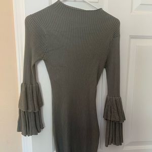 bodycon high neck dress